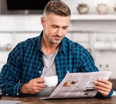 Man-reading-newspaper