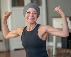 fit-woman with cancer